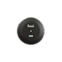 One black front USB power socket.