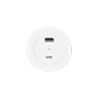 One white front USB power socket.