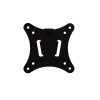 Slim monitor mount, a flat black VESA plate.