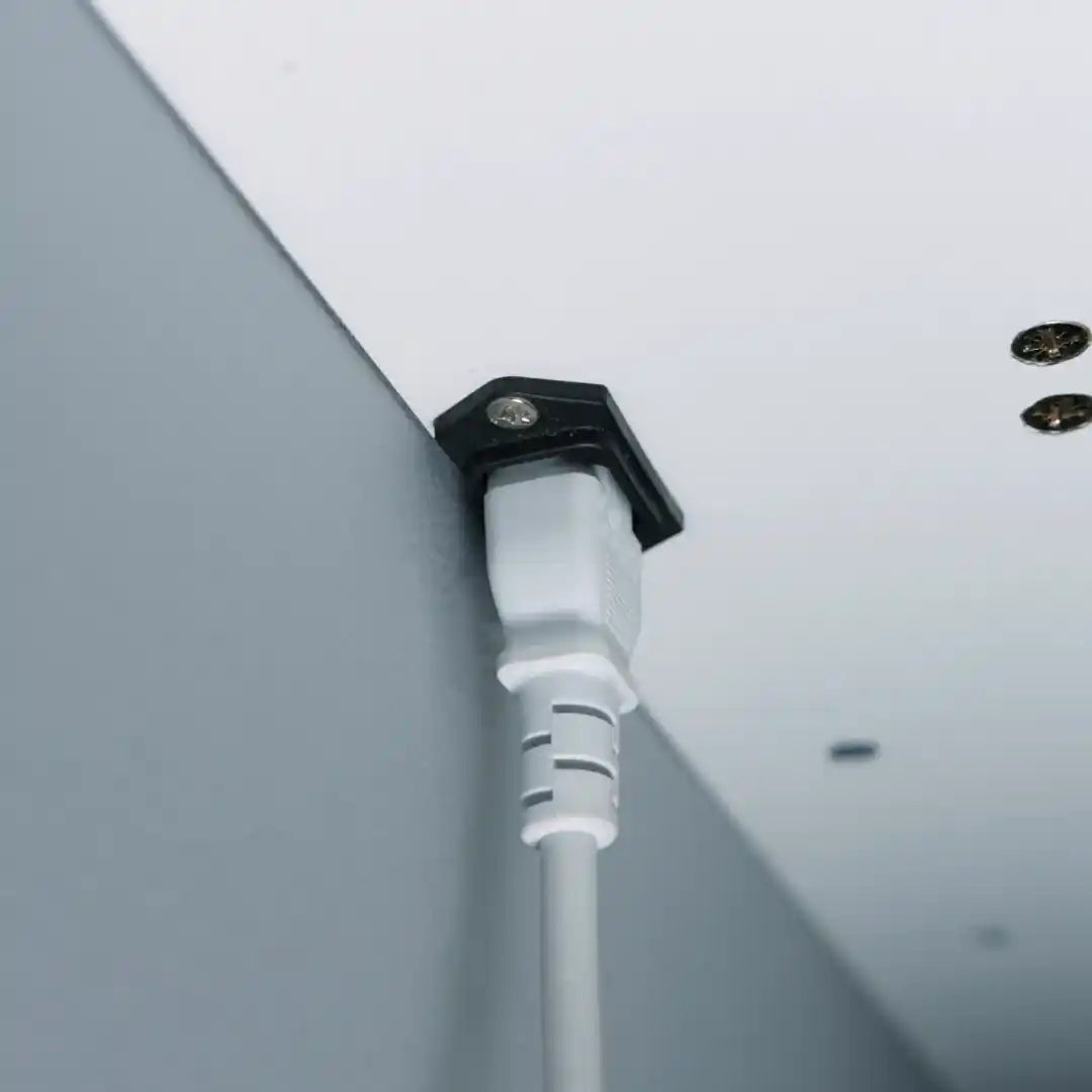 Powered by a single cable.
