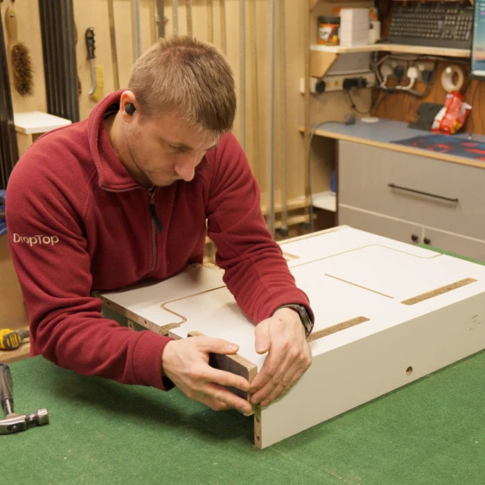 DropTop desk being made in the Pith & Stem workshop