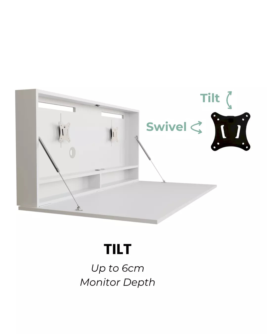 Tilt monitor mount